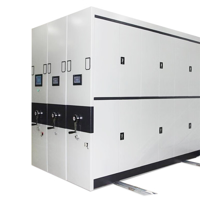 臻远 MJJZ-3 智能密集架移动式档案柜钢制轨道智能密集架 一列3组MJJZ-3