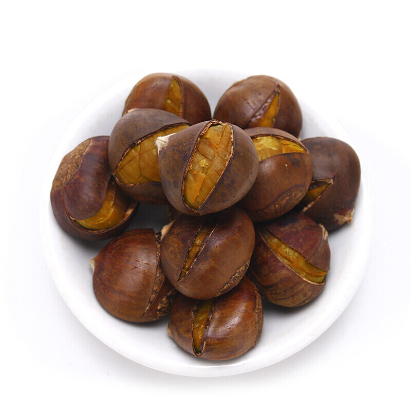 富润世 天津特产小宝栗子甘栗仁礼盒装板栗500g休闲零食即食 礼盒装