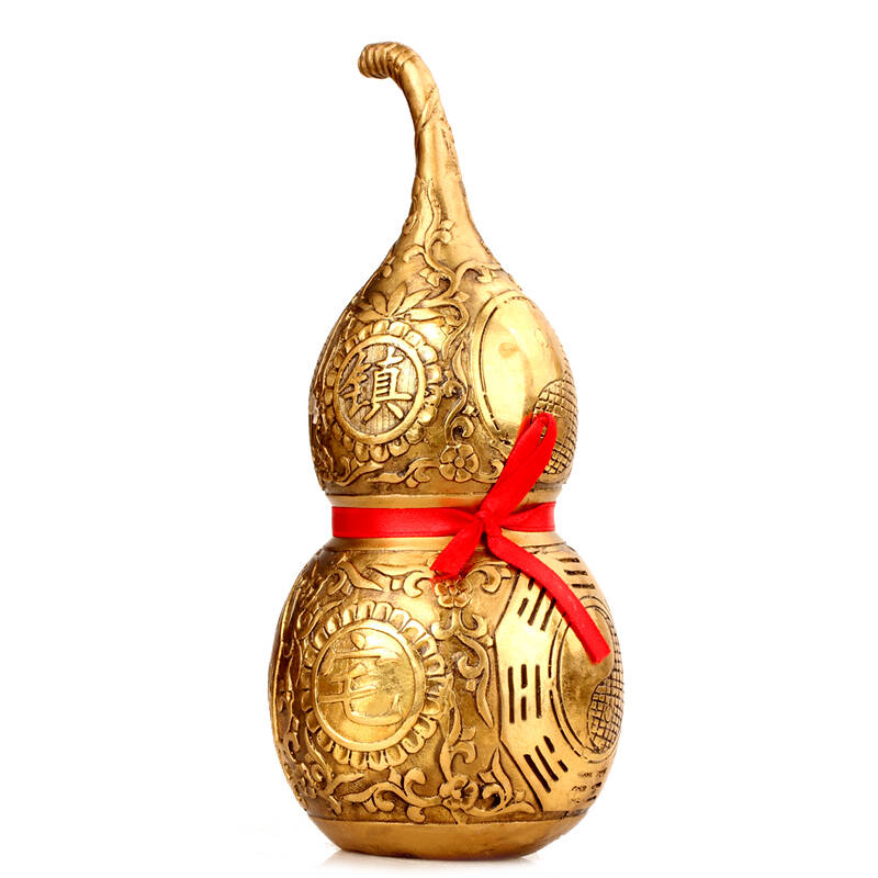 广缘德开光纯铜葫芦摆件八卦葫芦镇宅之宝家居风水摆设镇宅化煞 镇宅