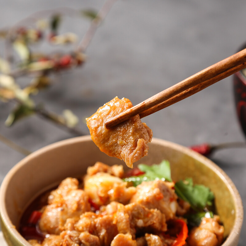 浦之灵 加热即食菜 剁椒排骨 盒装 2人份 340g 方便菜 速冻食品 半