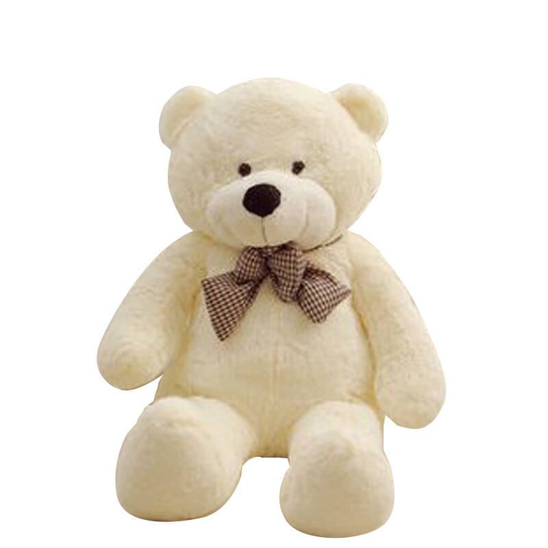 涩咪咪 1m大号泰迪熊 抱抱熊 大抱熊 毛绒玩具公仔 1米泰迪熊 白色 1