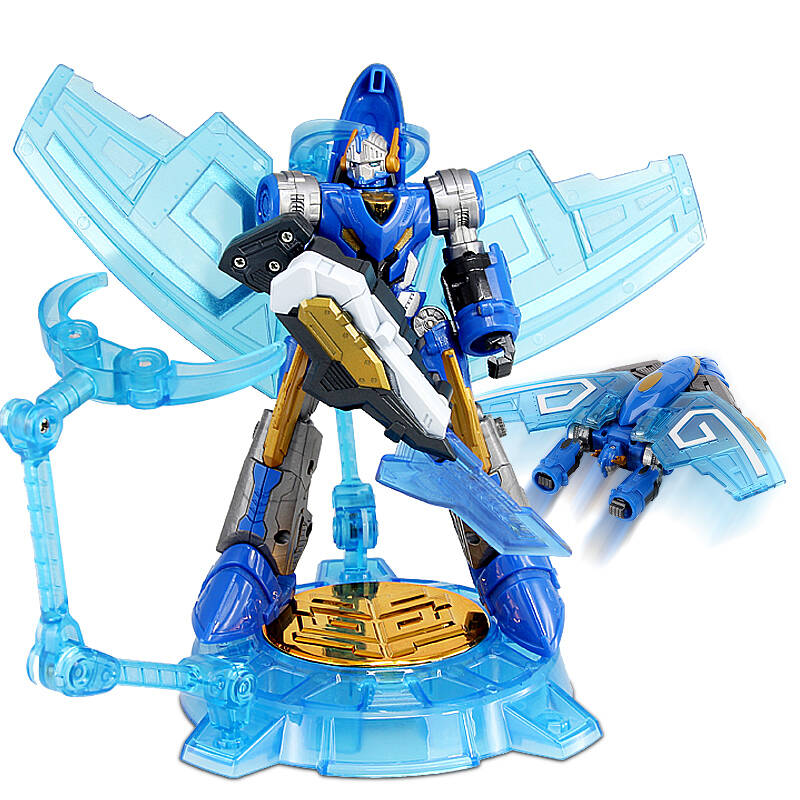奥迪双钻武战道变形机器人男孩变形玩具 升级破天飞-500304