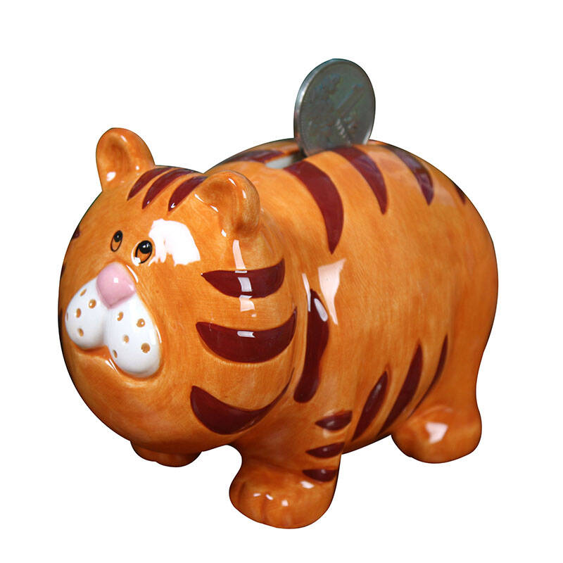 dms大贸商 老虎陶瓷存钱罐 动物陶瓷储蓄罐 老虎储钱罐-hc00080