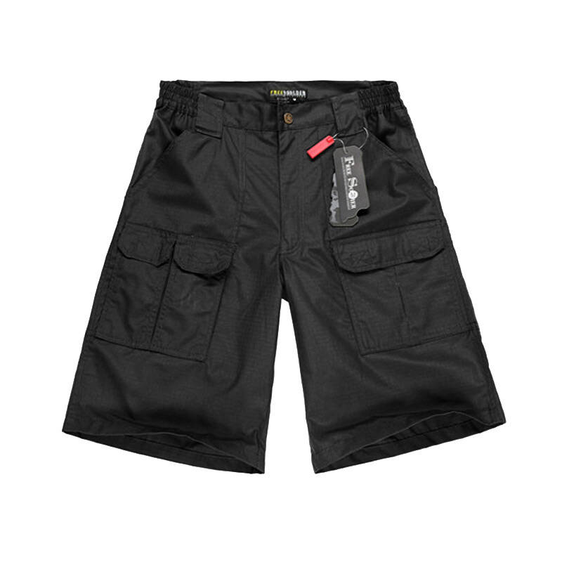自由兵军品 户外男士特勤战术工装短裤 军迷防刮休闲短裤 黑色 m