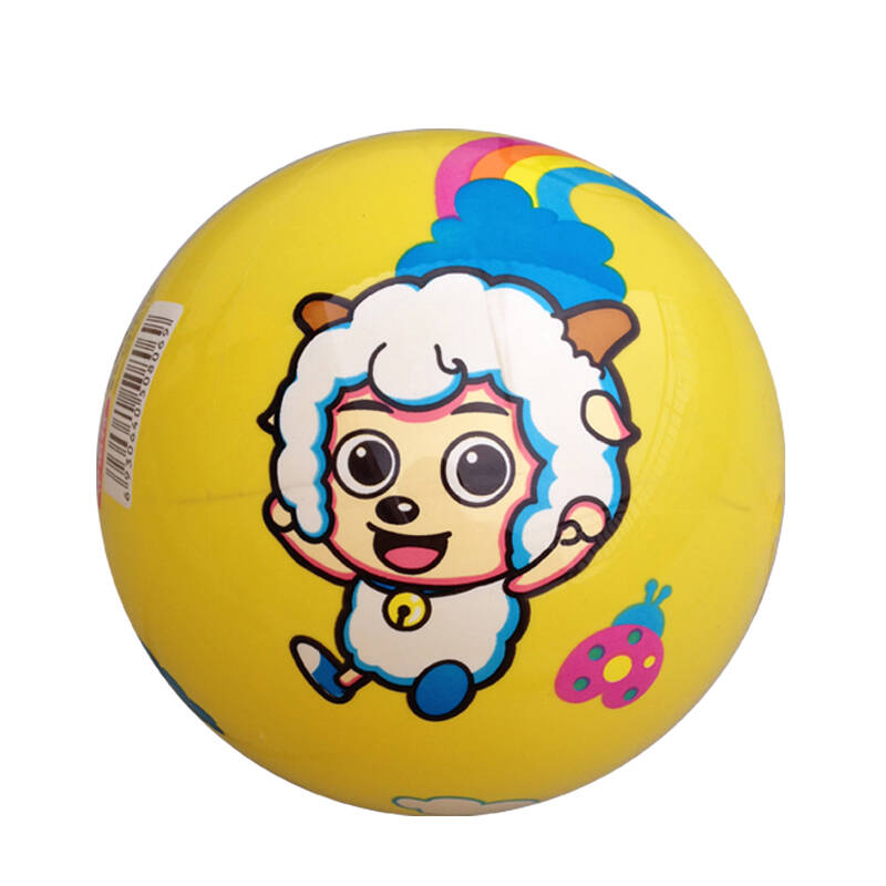 伊诺特喜洋洋图案pvc皮球拍拍球 幼儿园拍球 9寸喜洋洋8069黄色