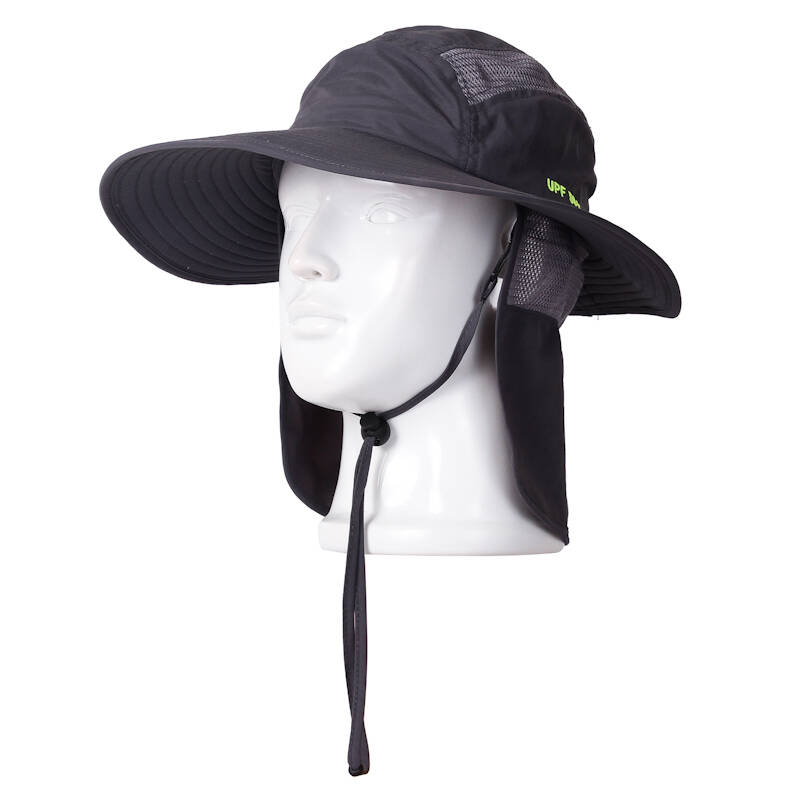 青龙林 户外野营登山骑行钓鱼运动防晒遮阳多功能帽子 全防护丛林可折