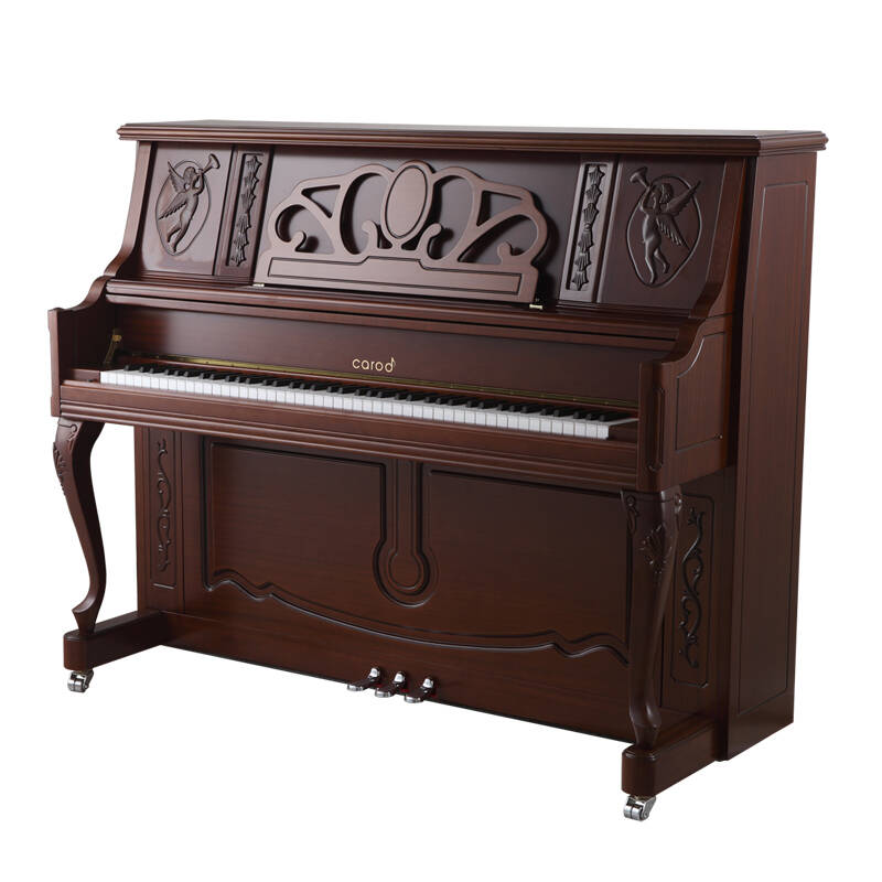 钢琴/卡罗德/carod t25-a/125立式/家用教学/柚木/古典雕刻