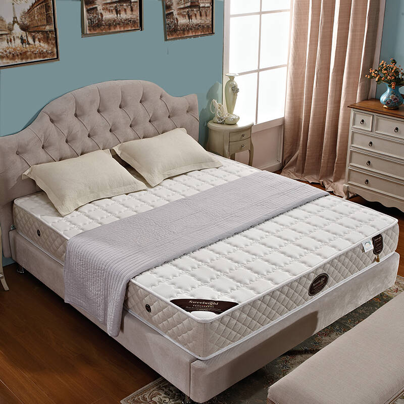 sweetnight 席梦思床垫双人床独立弹簧床垫欧式橡木实木床专用床垫