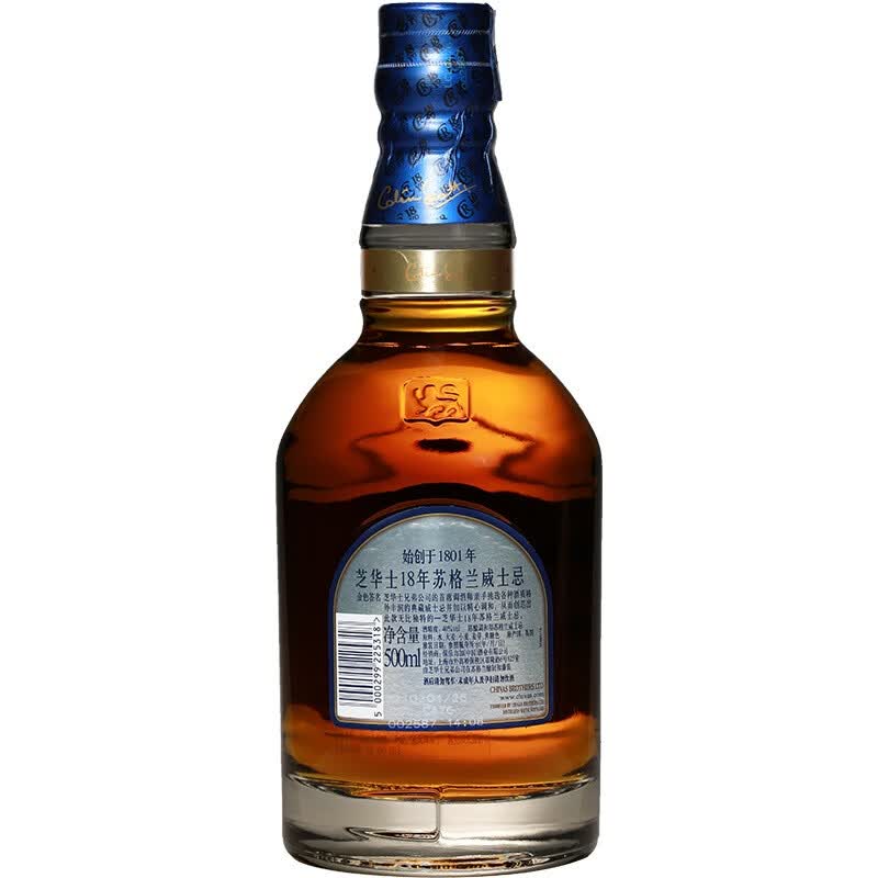 芝华士(chivas)洋酒 18年苏格兰威士忌 500ml