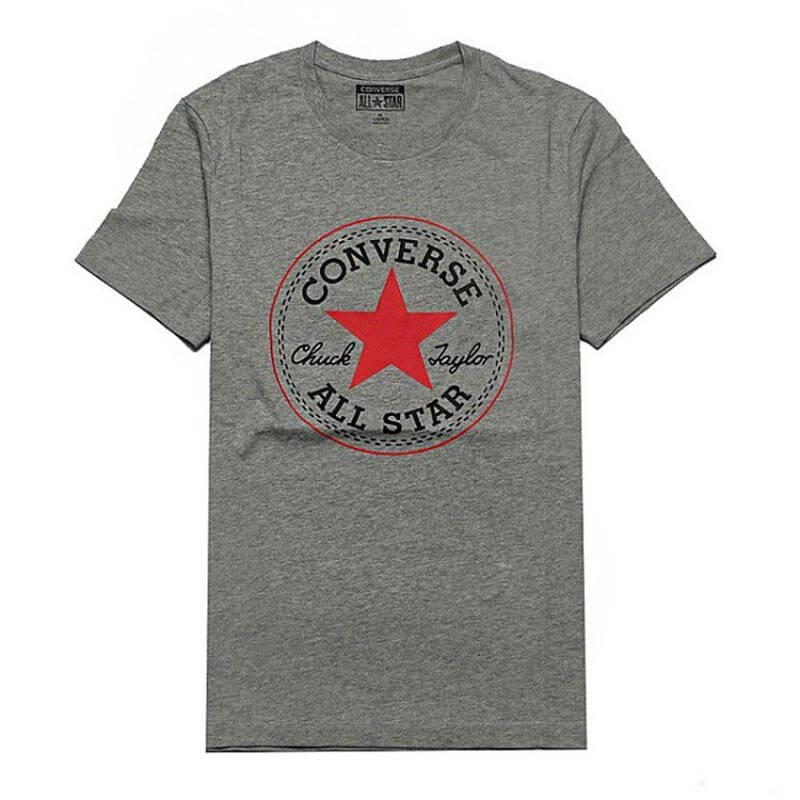 匡威converse经典圆领短袖t恤男款07513c035 灰色 m