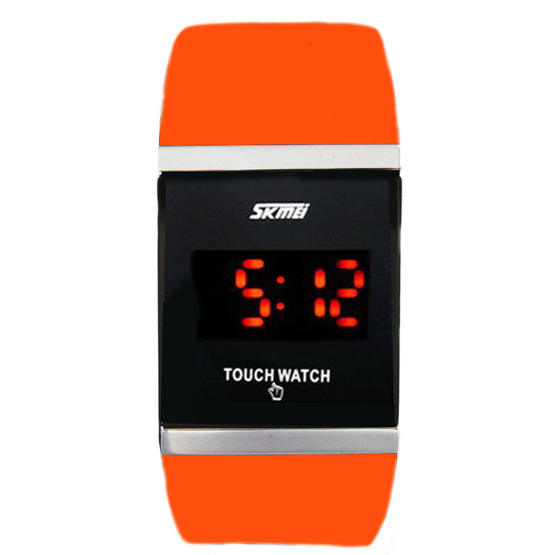时刻美(skmei)男女士电子表 韩国时尚情侣手表led手表果冻表触屏手表