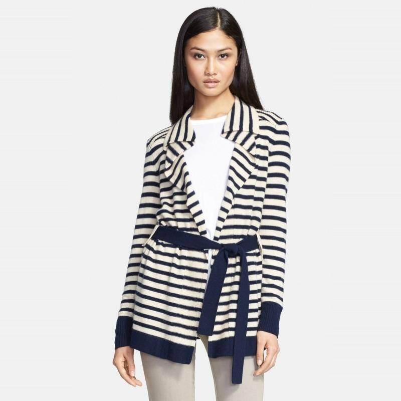 托里伯奇 tory burch 女式开襟衫 q00219780 birch stripe x-small