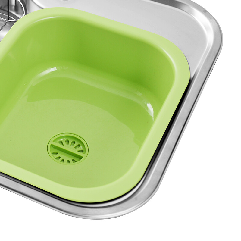 白鸟 韩国水槽baekjo304不锈钢单盆超大空间水池厨房洗菜盆ds800 套餐