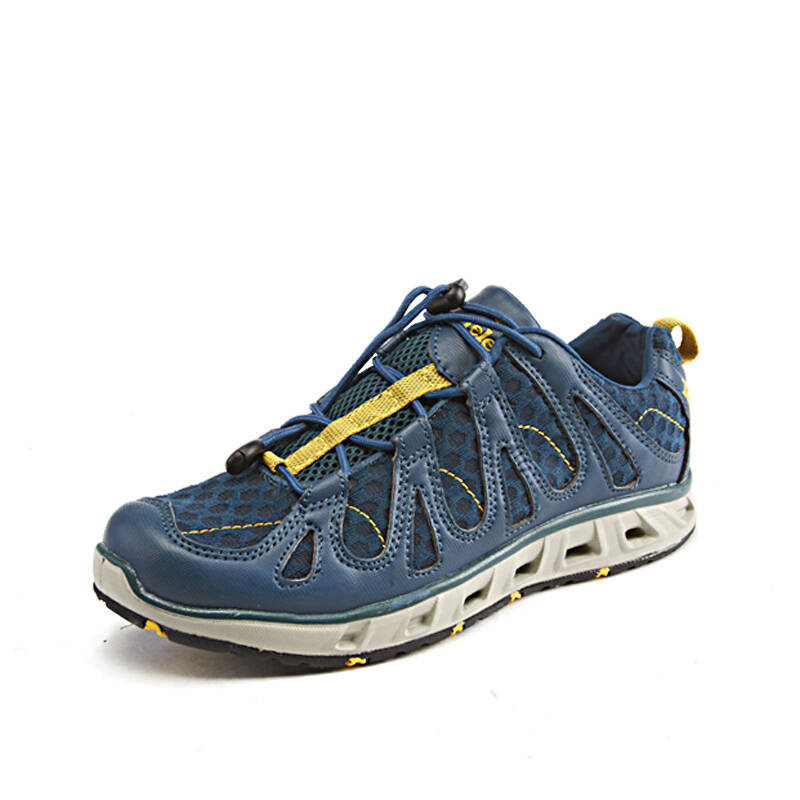 天伦天 telent新款男鞋户外鞋运动跑步鞋透气鞋溯溪鞋141307 藏兰 42