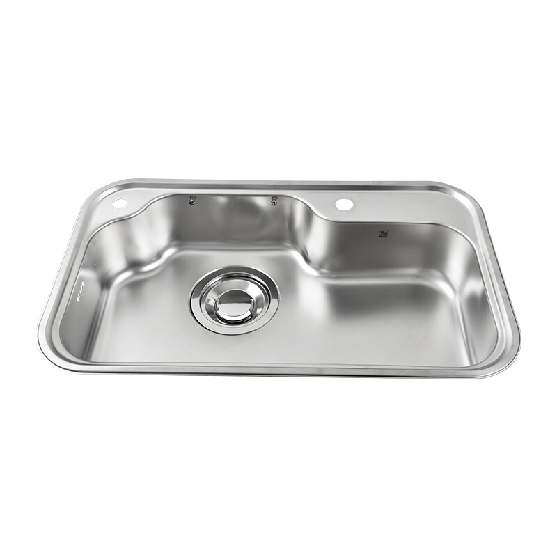 白鸟 韩国水槽baekjo304不锈钢单盆超大空间水池厨房洗菜盆ds800 套餐