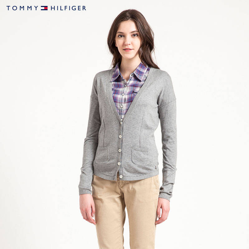tommy hilfiger 英伦贵族风针织开衫 | 1657628380jf 025浅灰色 xl