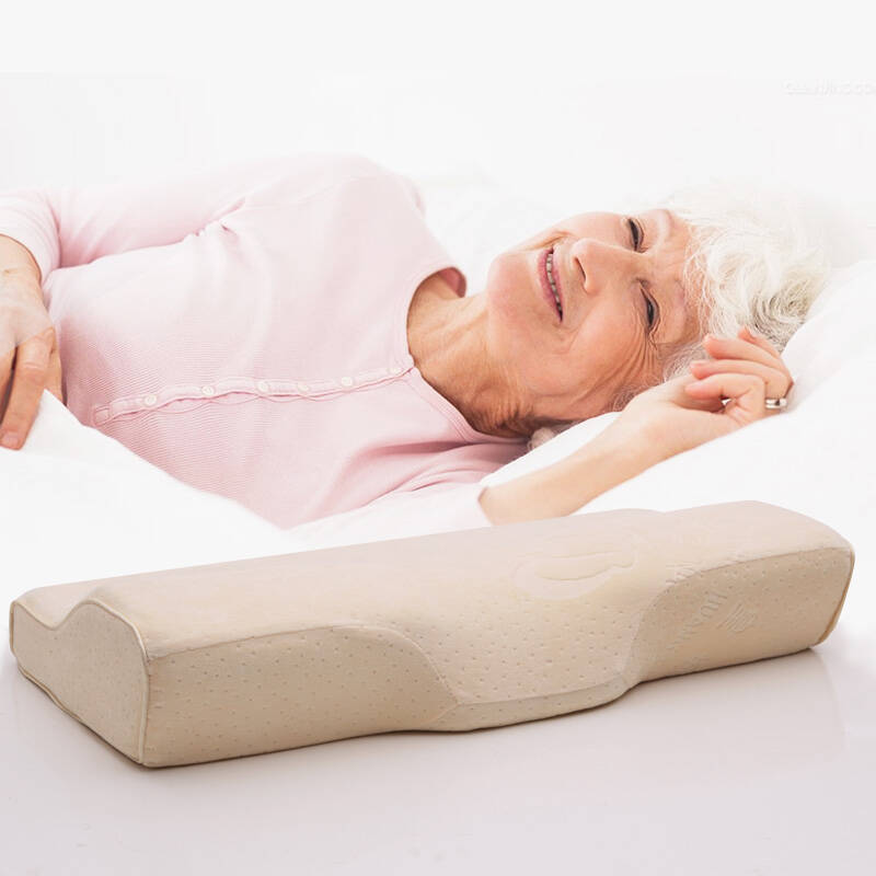 皇城 记忆枕头 颈椎枕头 保健枕 重度患者特效款 米黄色