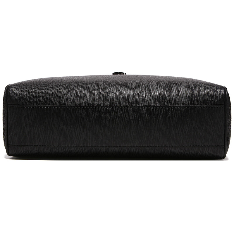 salvatore ferragamo 菲拉格慕 男士revival系列黑色压纹牛皮商务单肩