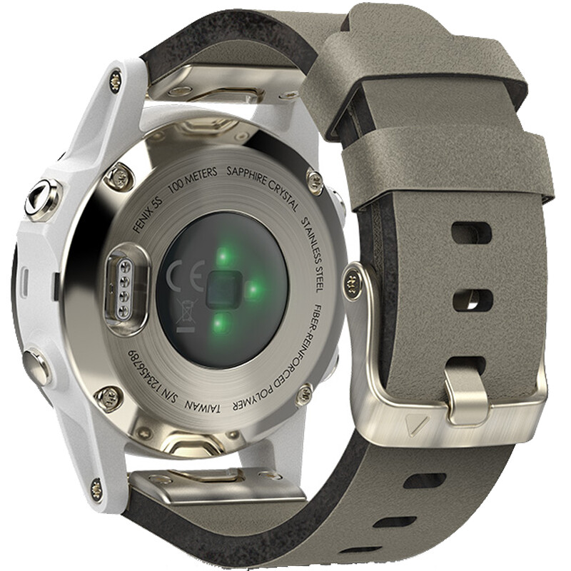 佳明(garmin)fenix5s飞耐时5s中文蓝宝石玻璃镜面皮表带gps多功能登山