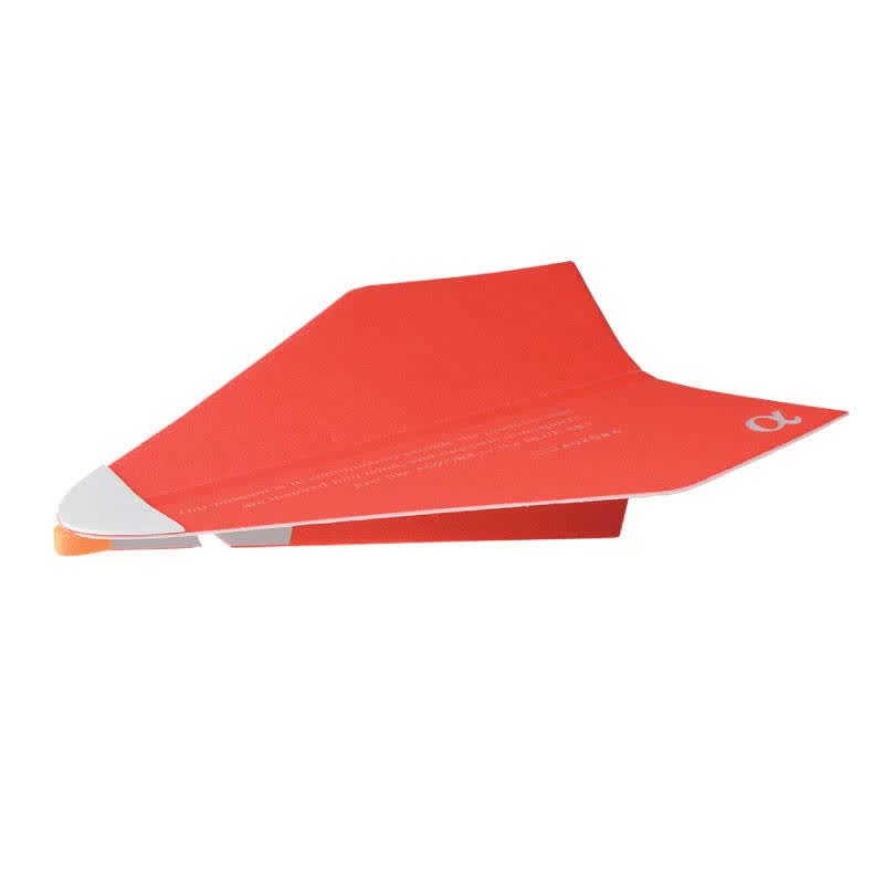 日本生活创意文具aozora 儿童玩具 全翼飞机飞机模型 纸飞机 红色