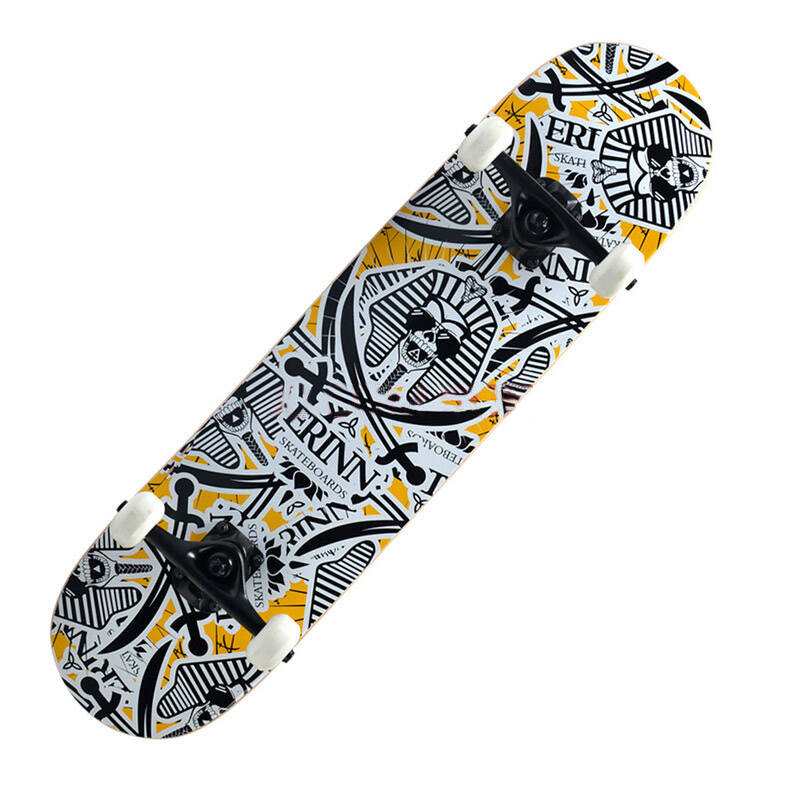 daste 专业入门四轮滑板 新手成人双翘滑板 成人公路整板刷街滑板