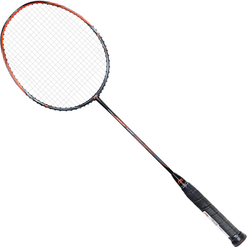 李宁li-ning 初中级进阶全碳素羽毛球拍单拍 hc1100 黑橙 凑单品
