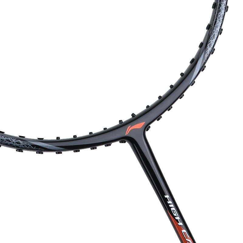 李宁li-ning 初中级进阶全碳素羽毛球拍单拍 hc1100 黑橙 凑单品