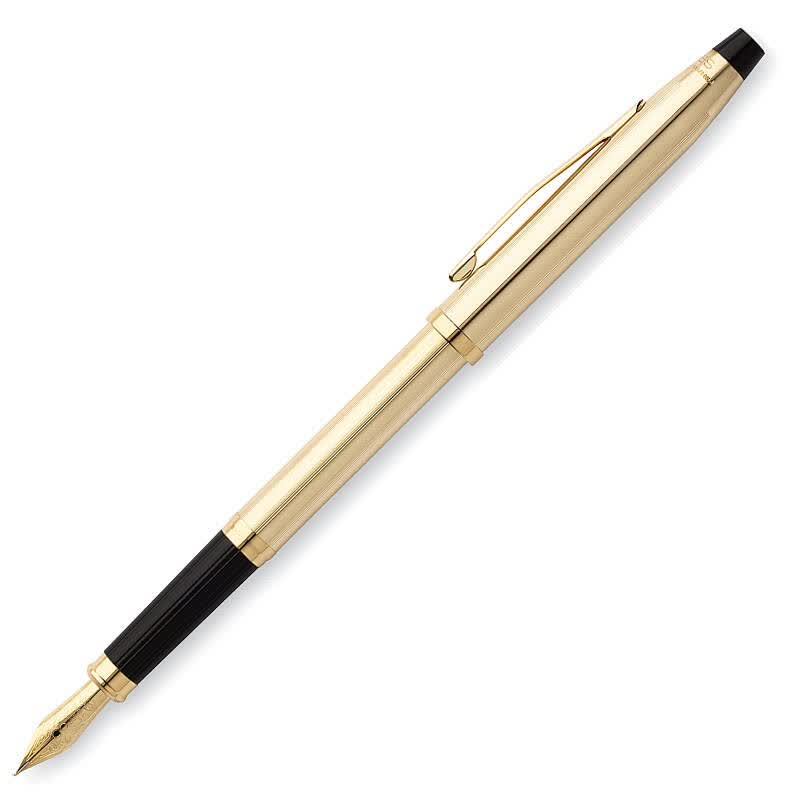 高仕(cross)新世纪系列墨水笔 办公用钢笔 金色包金4509