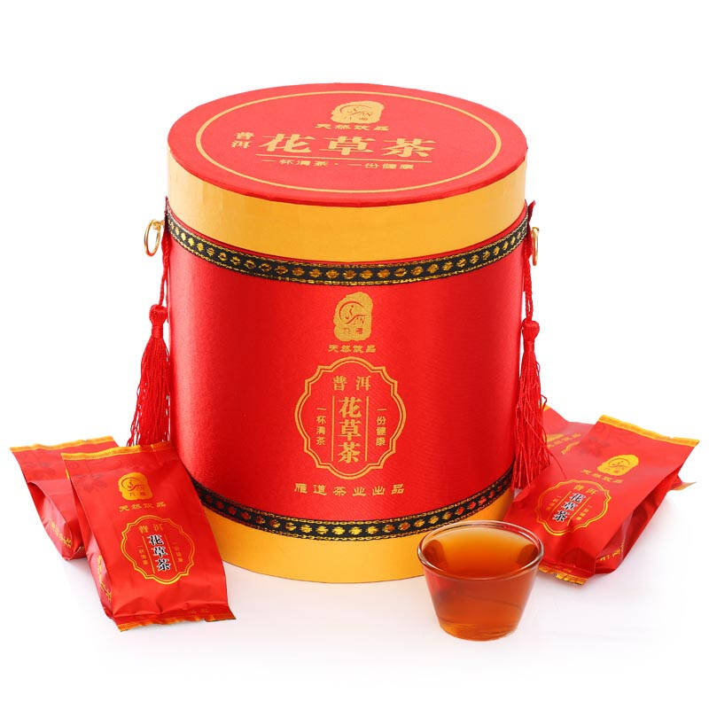 九雁普洱茶 如意生态花草茶 大桶豪华装花茶60袋 每天1袋 尊享2个月