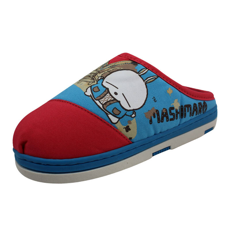 韩国流氓兔 卡通保暖家居棉拖鞋月子鞋 天蓝色 40/41