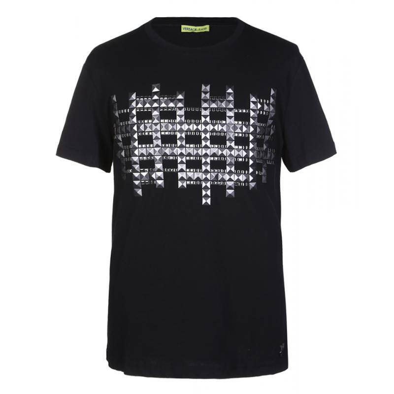 范思哲versace男装 短袖t恤/polo黑色全棉b3gia717 11473 899 xxl
