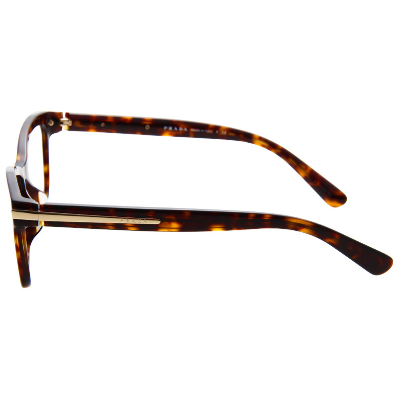 prada 普拉达 男款玳瑁色镜框玳瑁色镜腿光学眼镜架眼镜框 vpr 10rf 2