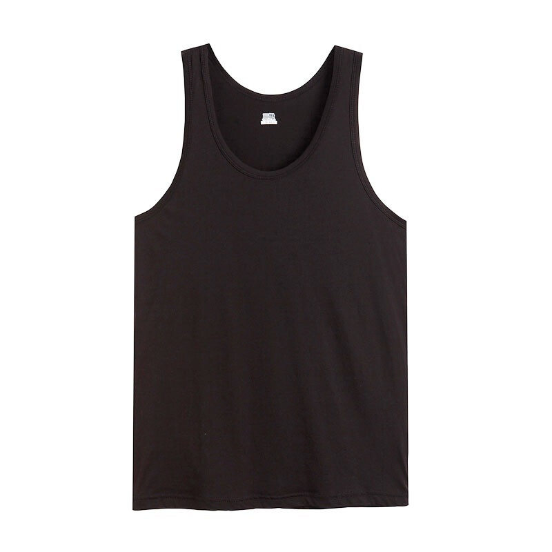 三枪背心男士春夏薄款圆领内衣弹力透气莫代尔棉质汗衫 军绿 l *2件