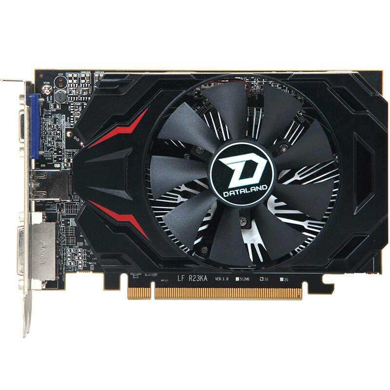 迪兰(dataland)r7 240 超能d3 1g ds 二代 750/800(boost)/1600mhz