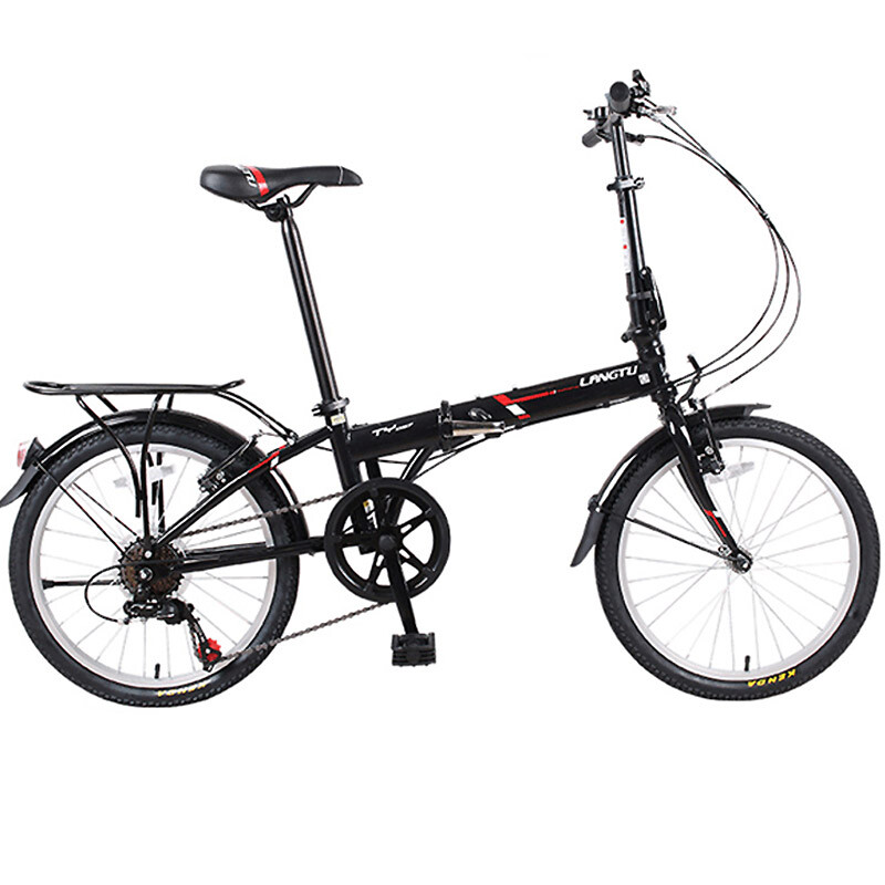 狼途(langtu) 折叠自行车20寸男女超轻便携成人代步车学生变速单车ty