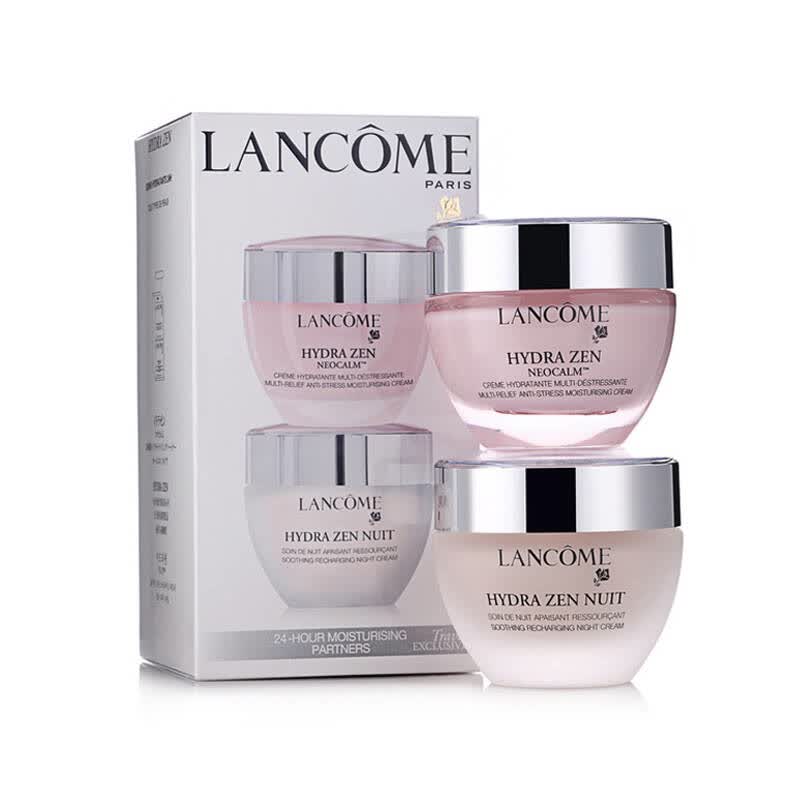 lancome兰蔻水分缘水份缘舒悦 舒缓两件套装日霜 晚霜