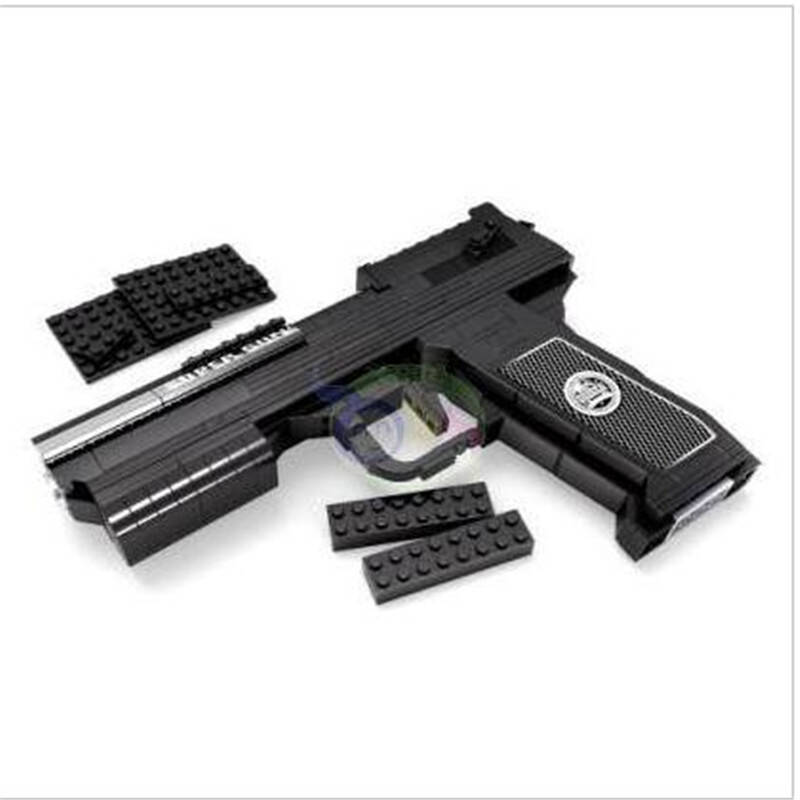 正版奥斯尼拼装积木 枪 塑料拼插 玩具手枪 沙漠之鹰手枪 p22512