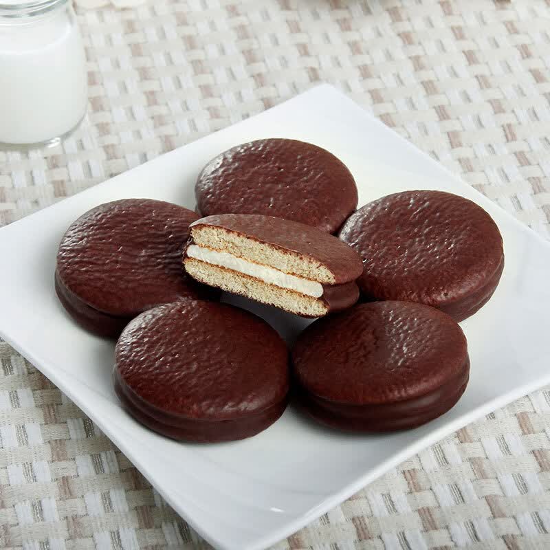 orion 好丽友 营养早餐点心零食 巧克力派18枚612g/盒 *2个