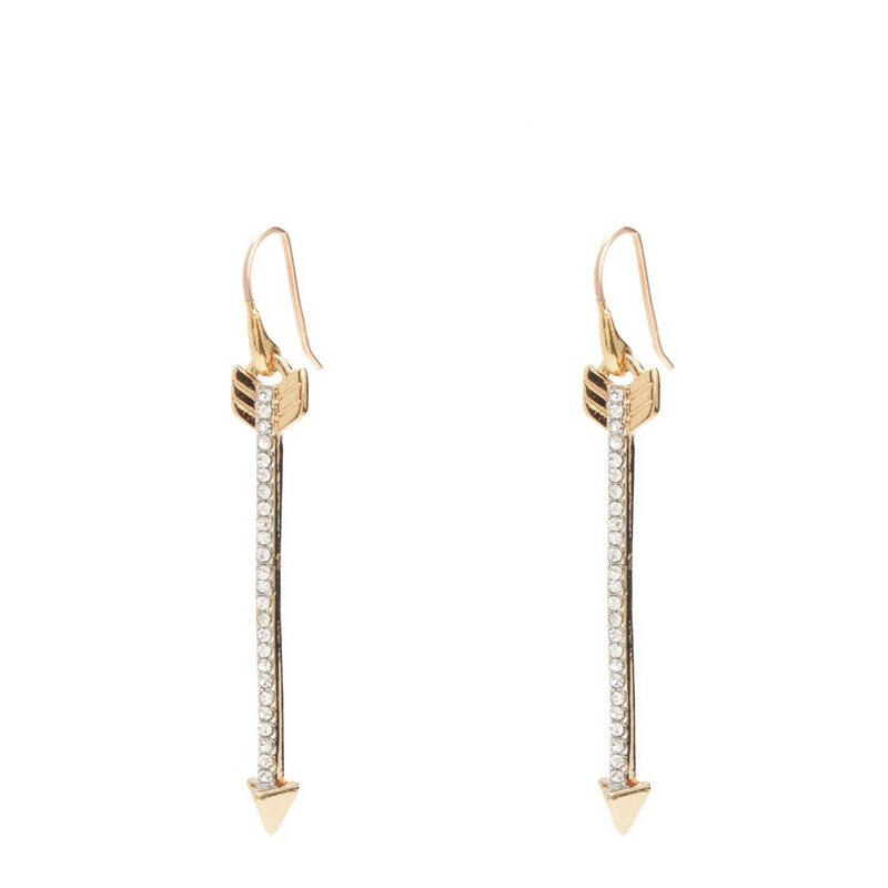 橘滋(juicy couture)女款耳环 金色 水晶 2021