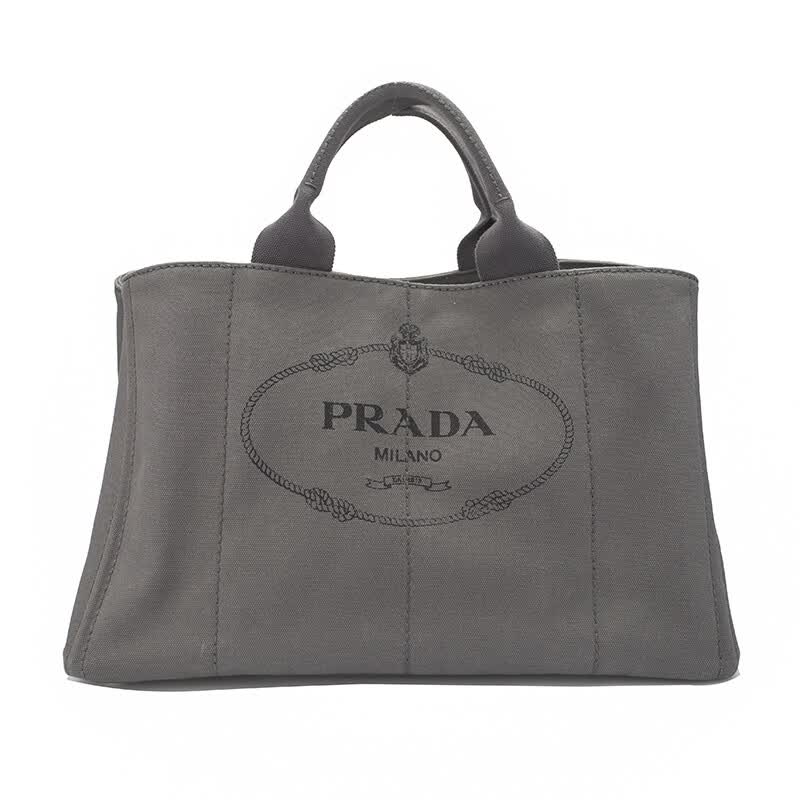 98新 普拉达PRADA 帆布手提包 斜挎包-京东珍品拍卖