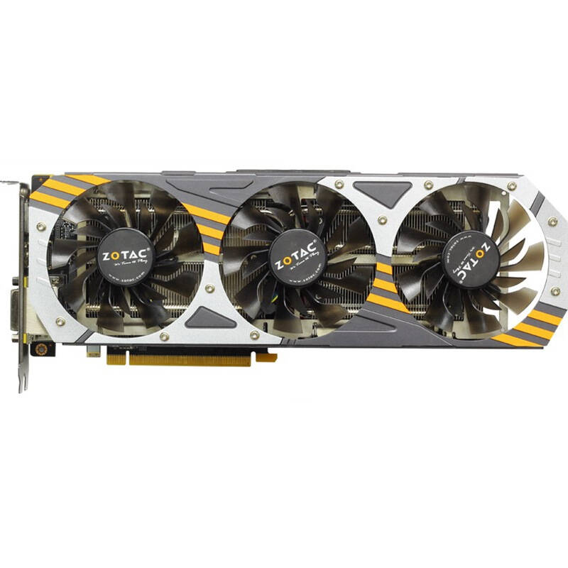 索泰(zotac)gtx970-4gd5霹雳版ha 1076-1216mhz/7010mhz 4gb/256bit