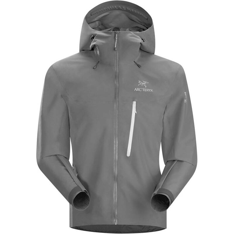 始祖鸟(arcteryx) 男款软壳夹克冲锋衣 alpha fl jacket men 灰色 l