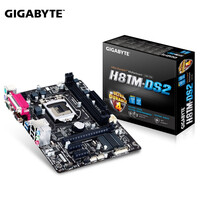 技嘉(GIGABYTE) H81M-DS2主板 Intel H81 LGA1150针脚家用办公