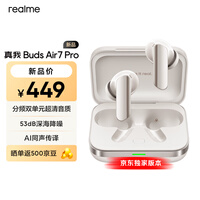 realme OPPO 真我Buds Air7 Pro 无线蓝牙耳机 速沙白