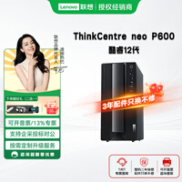 联想ThinkCentre neo P600台式电脑英特尔13/14代酷睿处理器商用办公客服财务销售行政美工直播 主机（单主机） I3-13100 8G 512G SSD