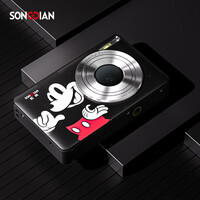 松典（SONGDIAN）迪士尼米奇联名款数码相机卡片迷你照相机dc405 黑色【官方标配】32G内存卡