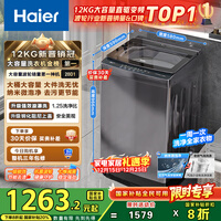 海尔(Haier)波轮洗衣机全自动家用12公斤大容量XQB120-BZ20D1 京东自营直驱变频一级能效家电国家补贴以旧换新