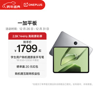 一加平板 11.61英寸平板电脑 2.8K144Hz高刷原彩屏 办公游戏学习娱乐平板 深空灰 8GB+256GB