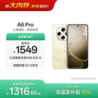 OPPO A6 Pro 8GB+256GB 流水生金 7000mAh大电池长续航 IP69防水 流畅抗摔耐用 5G智能手机 国家补贴