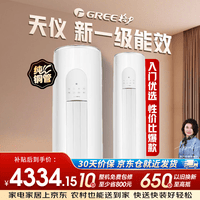 格力（GREE）2匹 天仪 新一级能效 变频冷暖 净菌自洁 纯铜管 立柜式空调柜机KFR-50LW/(50504)FNhAa-B1